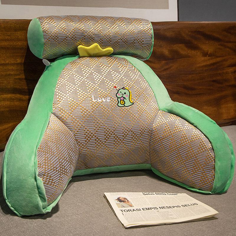 Pregnant Women Silk Waist Pillowv-Bedside Backrest Cushion Large Sofa Pillow & Bed Reading Pillow Soft Supportive Comfort Pillow