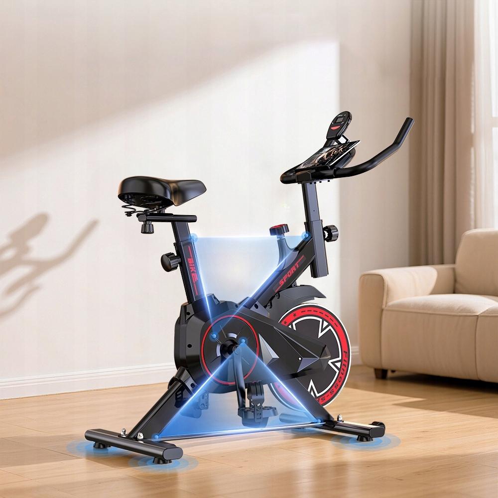 QK101-DZ Spin Bike Silent 6kg Flywheel Adult Home LCD Exercise Bike