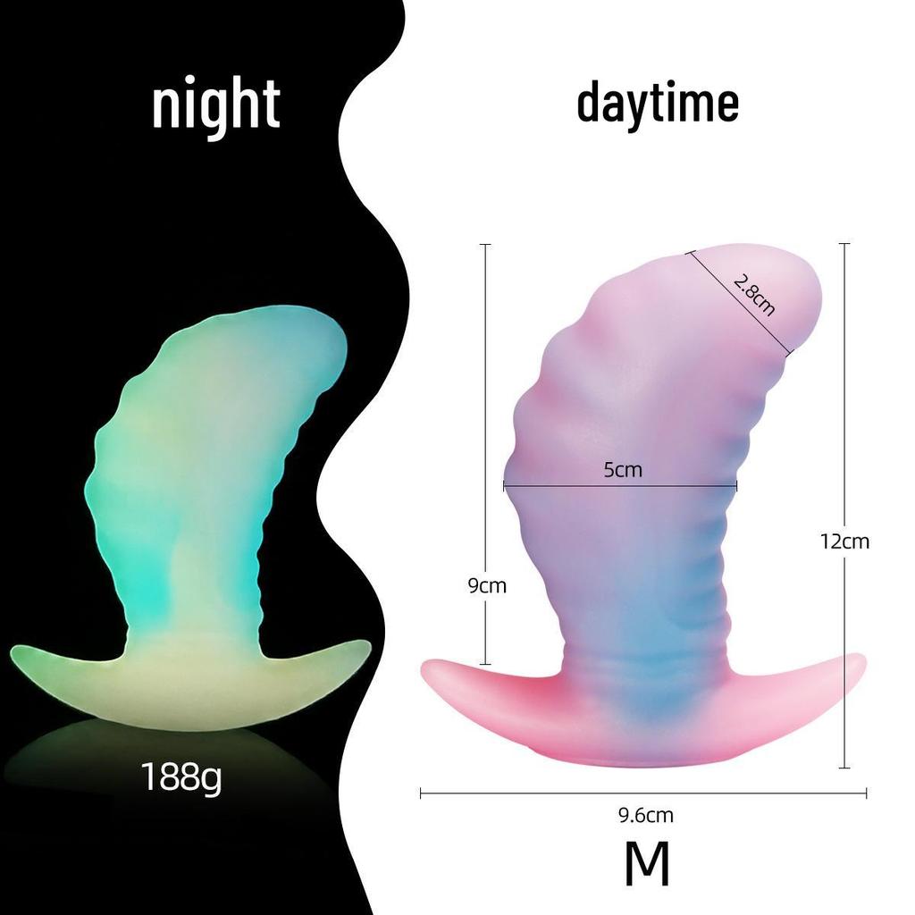 A187 Light Blue Silicone Anal Plug - Soft Travel-Friendly Adult Toy for Flirting and SM Stimulation.
