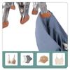 Cat Shape Clothes Drying Rack 8 Clips Capacity Windproof Waterproof Metal Hanger Balcony Sock Drying