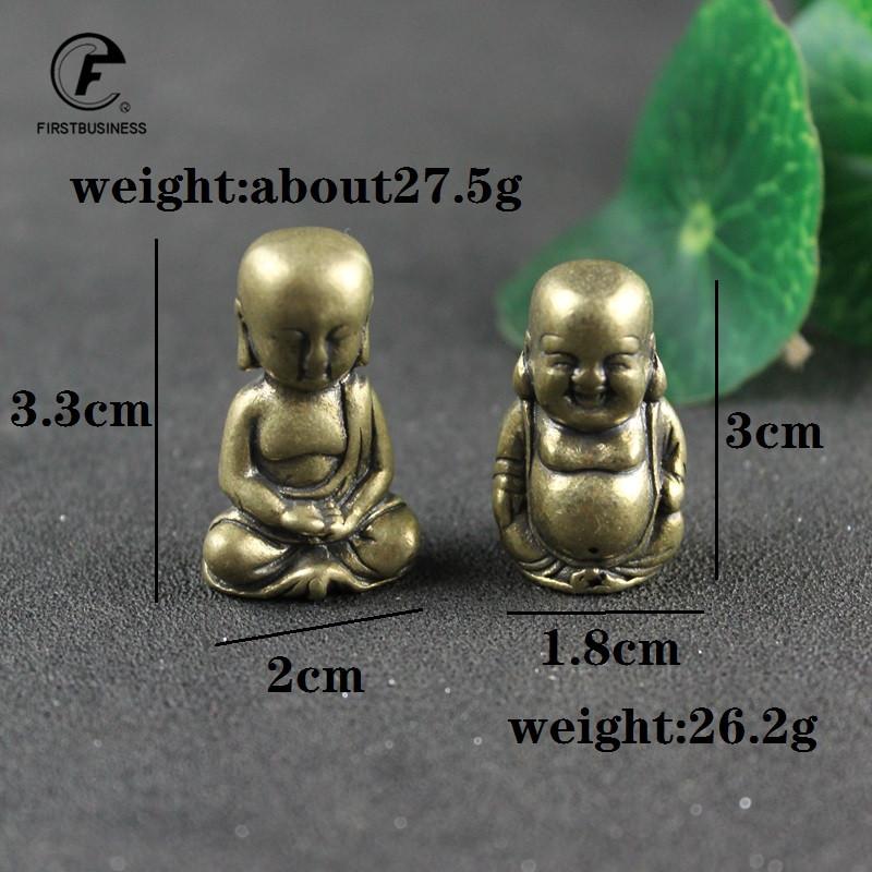 Retro Brass Big Belly Maitreya Tathagata Buddha Statue Hollow Desktop Miniatures Figurines Ornament Decoration Craft Accessories