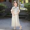 Yinfo Girls' Chinese Style Cheongsam Two-Piece Set