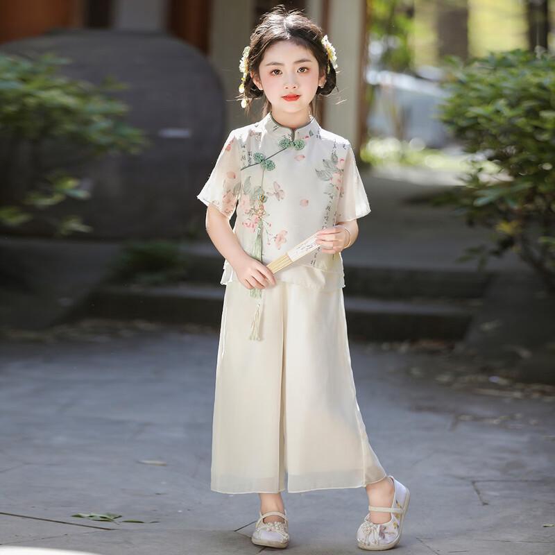 

Yinfo Girls Chinese Style Cheongsam Two-Piece Set 150