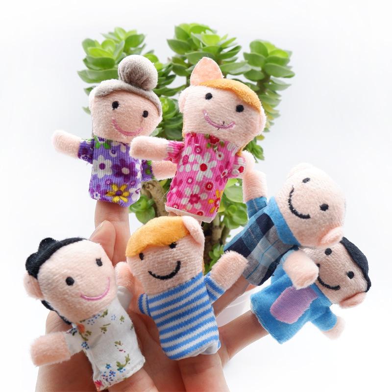 Mini Animal Plush Finger Puppet Toy for Parent-Child Interaction