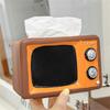 Boîte à mouchoirs TV Rétro Boîte de Rangement Multifonctionnelle, Salon de Maison, Table Basse, Chambre à Coucher, Bureau, Boîte à Papier Haut de Gamme