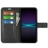 For Sony Xperia 1 VI Case Calf Texture Wallet PU Leather Flip Folio Phone Cover