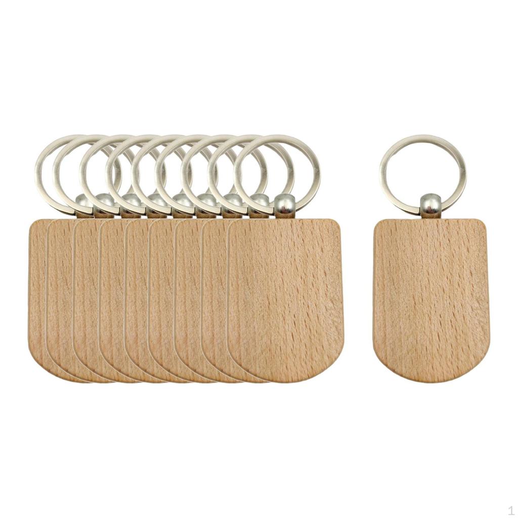 10Pcs Chain Key Rings Handmade Keyring Keychain for Jewelry Making