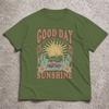 Summer Unisexs Unisexs Good Day Sunshine Tshirt Vintage Western Cactus Sunflower Print T Shirts Streetwear Design Unisex Clothes