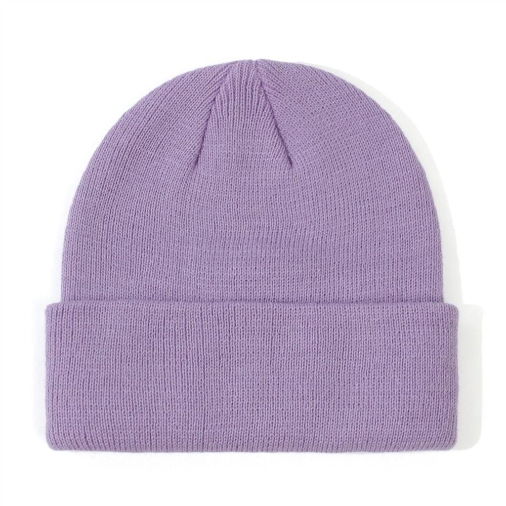 Solid Color Baby Beanies Soft Warm Knit Cap Fashion Kids Winter Hat for Boys Girls