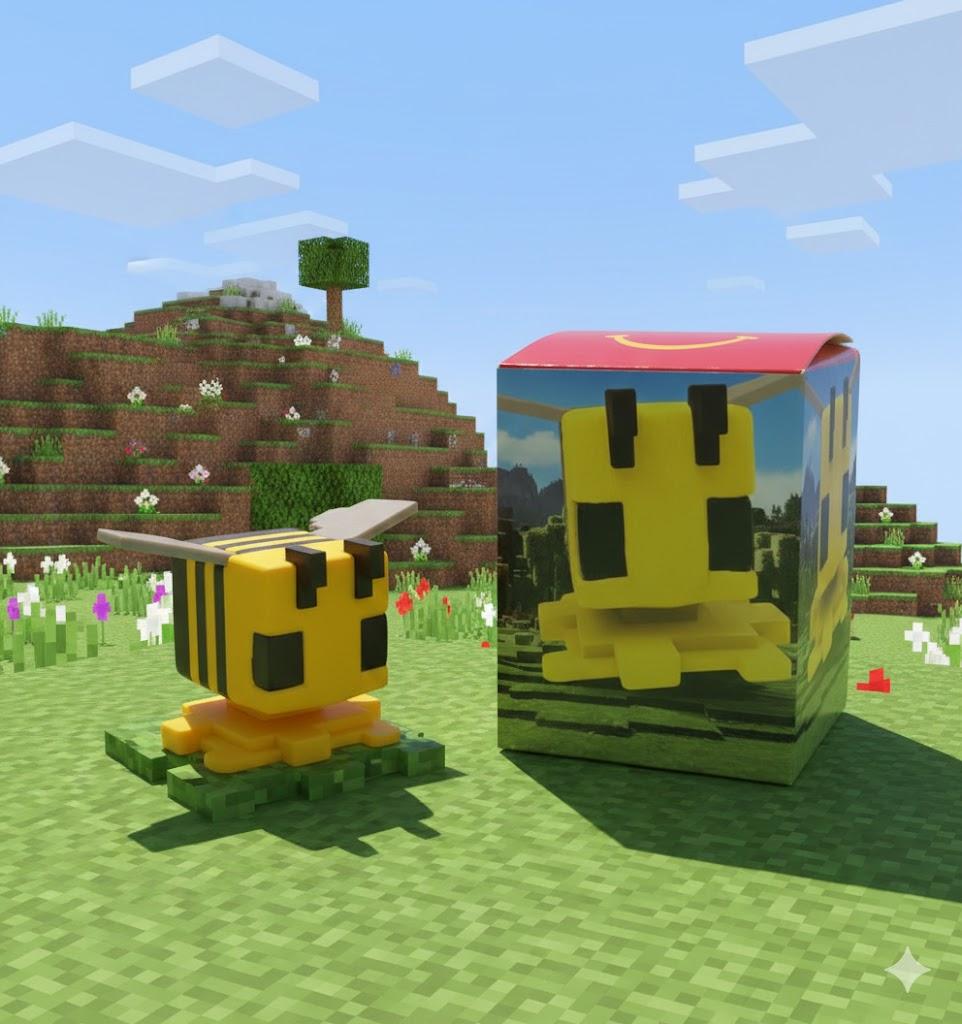 

Фігурка Бджола Minecraft (Бджола з Minecraft) - Макдональдс Хеппі Міл Майнкрафт Макдональдс хеппі міл іграшка бджола 5 жовтий