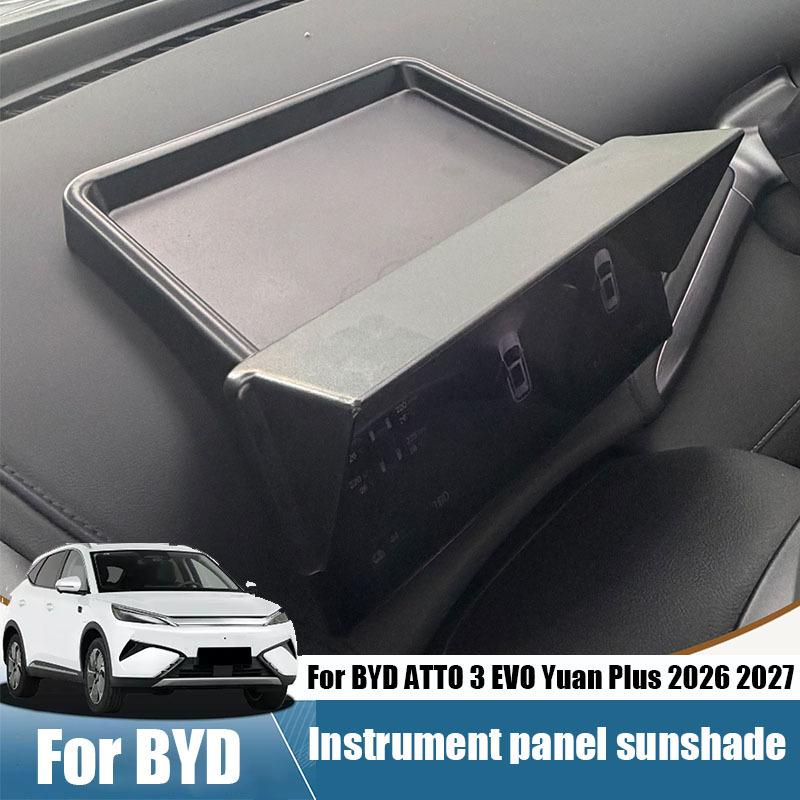 For BYD ATTO 3 EVO Yuan Plus 2025 2026 Central Control Screen Sunshade Storage Box Made of ABS Material