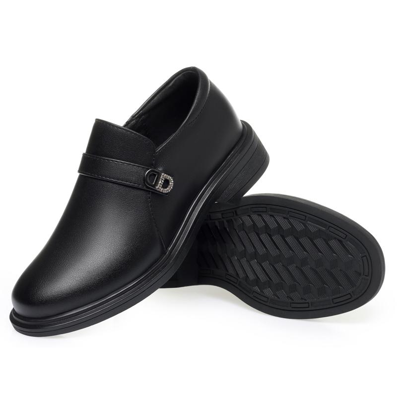 Fashion AIYUQI Women's Commuter Shoes 2024 New Spring Genuine Leather Shoes Women's Large Size Non-slip Women's Shoes