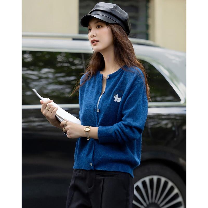 Demana Women's Winter Embroidered Knit Sweater