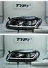 LED Projector Headlight Assembly with Flowing Turn Signals for 12-16 Volkswagen Magotan B7