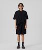 MAKEITTO 6 Pockets Semi Wide Cargo Half Pants_Black
