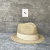 Französische Eleganz Temperament Retro Jazz Zylinder Damen Sommerurlaub Breiter Rand Feiner Raffia Hut Sonnenhut