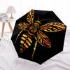 1pc Bee Art Automatic Open/Close Umbrella, Windproof, Folding Compact Umbrella with Lightweight Design for Women/Men055