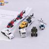 1PCS Children’s Helicopter Toy Alloy Truck Trailer Off-road Vehicle Model Military Ornaments Boy Toy Simulation Christmas Gift