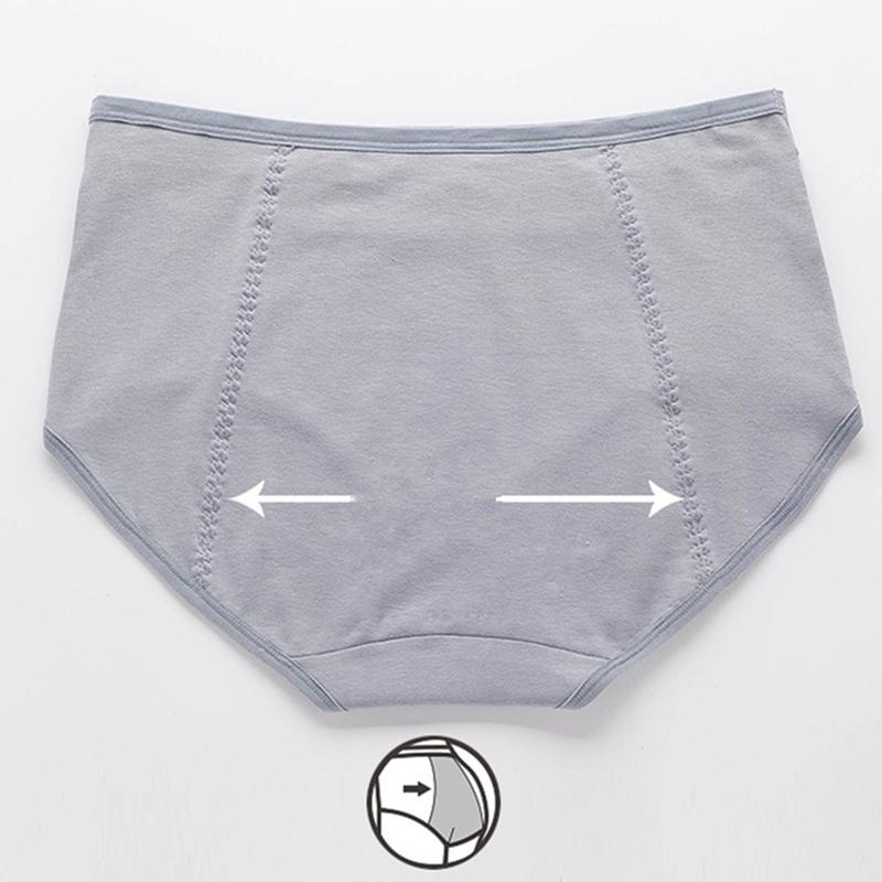 3Pcs Women's Menstrual Underwear Leakproof Briefs Ladies Comfortable High Waist Panties Hygienic Plus Size Pants L-4XL