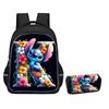 Stitch Combination Set Peripheral Backpack Men'S And Women'S Pencil Bag