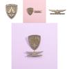Cute Cartoon Eagle Shield Brooch Colorful Decorative Pin For Fashion Trendy
