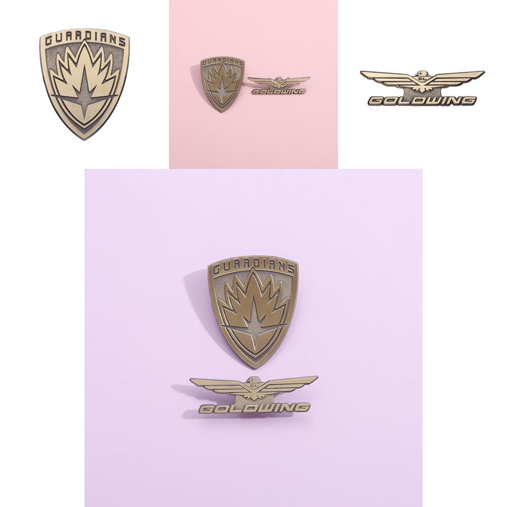 Cute Cartoon Eagle Shield Brooch Colorful Decorative Pin For Fashion Trendy