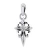 Pendant Necklace Top Cross Cubic Zirconia Silver 925 Accessory [Sears] Men's Women's Sp01-0033