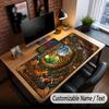 Tree of Life Theme Custom Mouse Pad Personalized With Name Text Customized Desk Mat For Office Home Decor