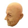 New realistic old man head mask, lifelike elderly man mask, Halloween latex old man mask headgear
