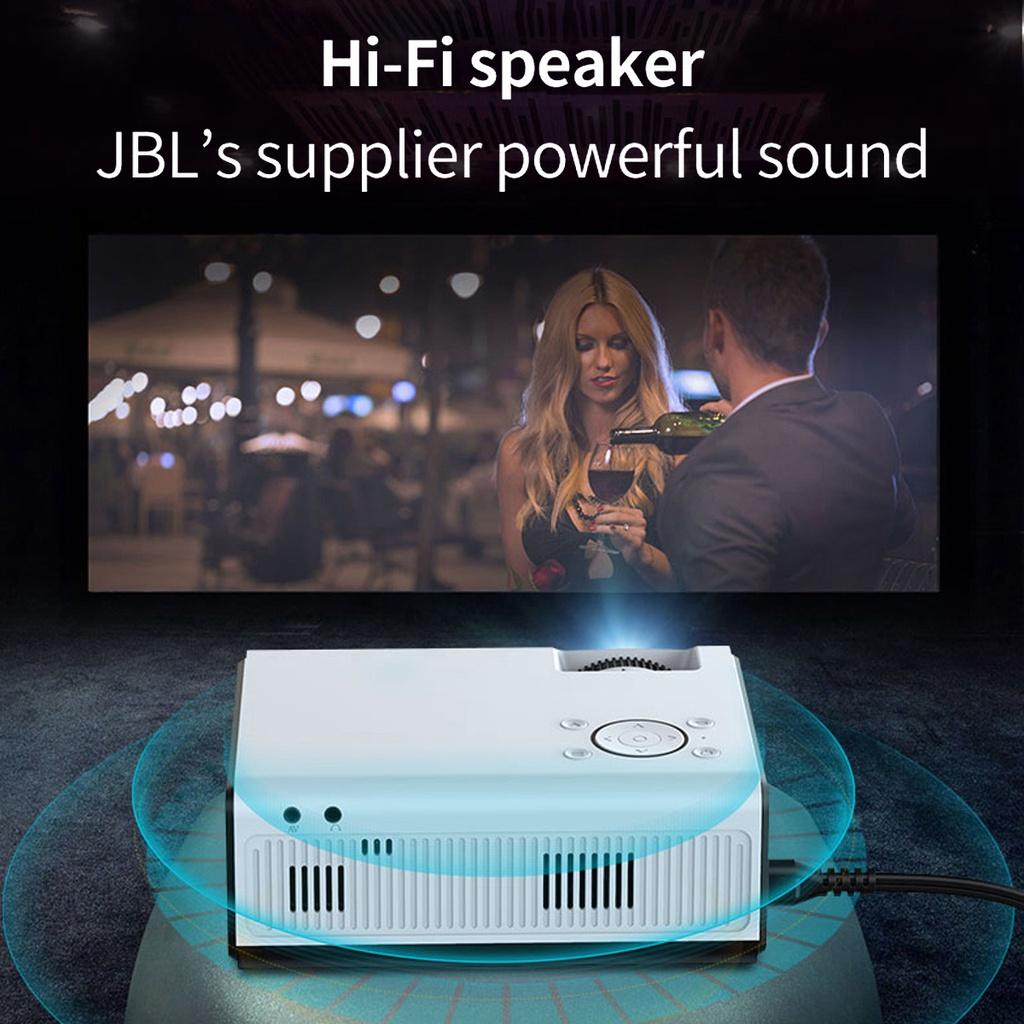 HD 1280x720P T01 Mini Projector Native LED Android 9.0 5G WiFi Video Beamer Home Cinema Smart 3D Movie Game Proyector