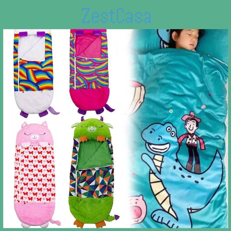 Cozy Cartoon Animal Children's Sleeping Bag Adorable Unicorn And Shark Designs