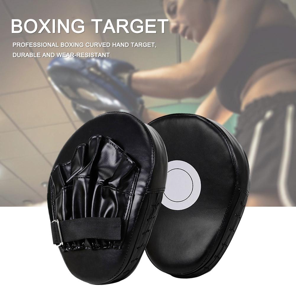 New Curved Boxing Hand Target PU Leather Curved Punching Mitts Breathable Boxing Mitts Kickboxing Pads for Martial Arts Training