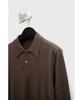 YOUTH Cotton Cashmere Polo Shirt - Dark Brown
