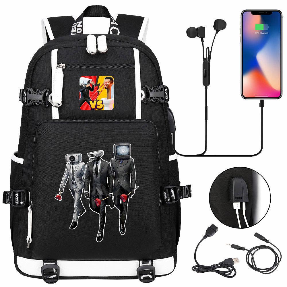 3-teiliges Schulrucksack-Set für Schüler Große Kapazität Oxford-Stoff Schultasche mit Schultergurt und Federmäppchen