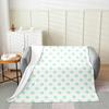 Purple Polka Dots Flannel Fleece Throw Blanket Geometric Circle Design Super Soft Purple  White Bed Blanket for Kids and Teens
