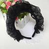 Girls Ruffles Lace Headwear Multilayer Lace Headband Mesh Lace Novelty Headpiece Maid Anime Cosplay Hair Ornaments