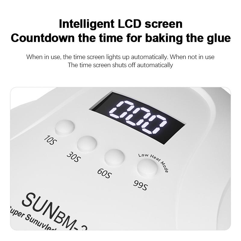 Nail Art UV LED Light with Display Portable Nail Art Quick-drying Timer Dryer UV Lamp for Professional Nail Art Curing Light