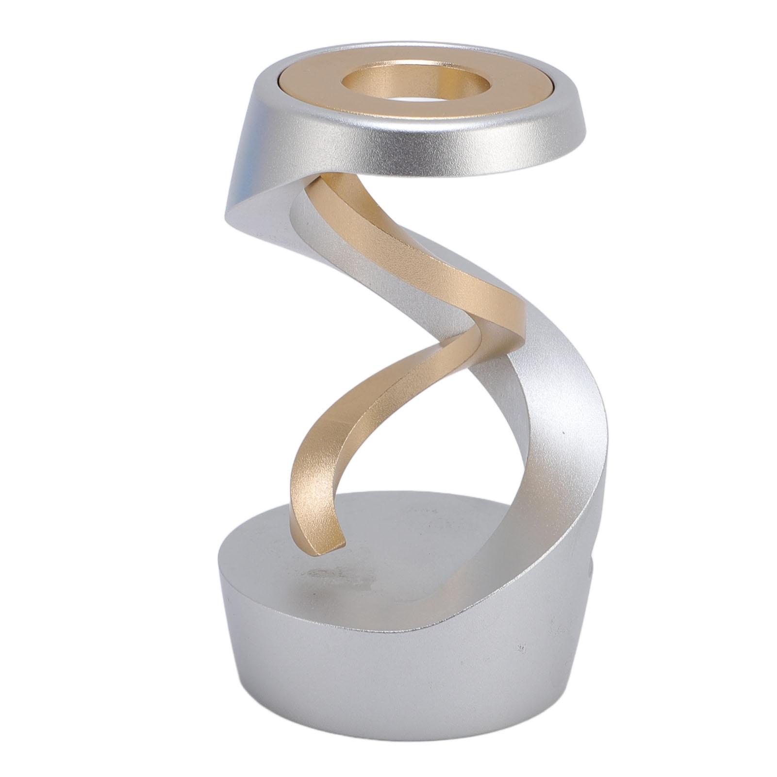 

Настольный металлический плавающий гироскоп из алюминиевого сплава, левитирующий вращающийся гироскоп, украшение золото и серебряный