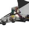 FLEOR Alnico 5 Prewired Strat Pickguard for Electric Guitar with 3 Single-Coil Pickups - Black