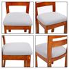 Corn Fleece Fabric Chair Cushion Cover Dining Room Office Home Elasticized Elastic Spandex Round Chair Protective Covers Removable Seat Protectors