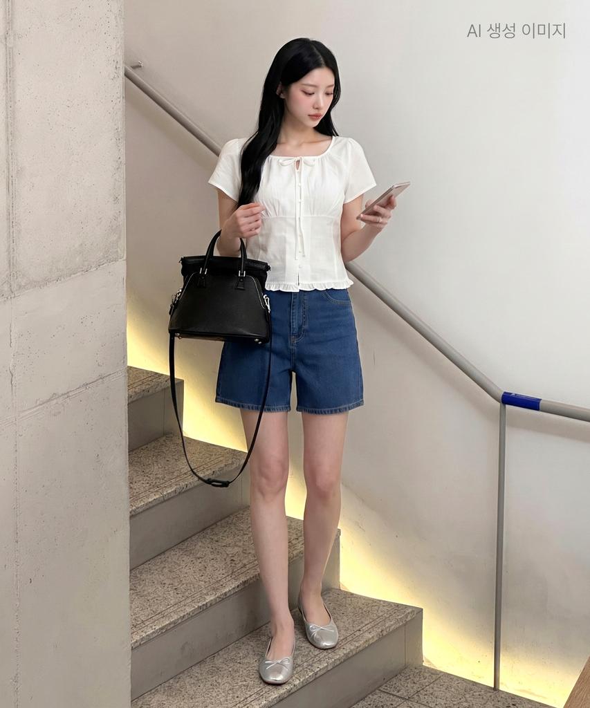 ROEM Basic Denim Shorts Rmtjg26G11