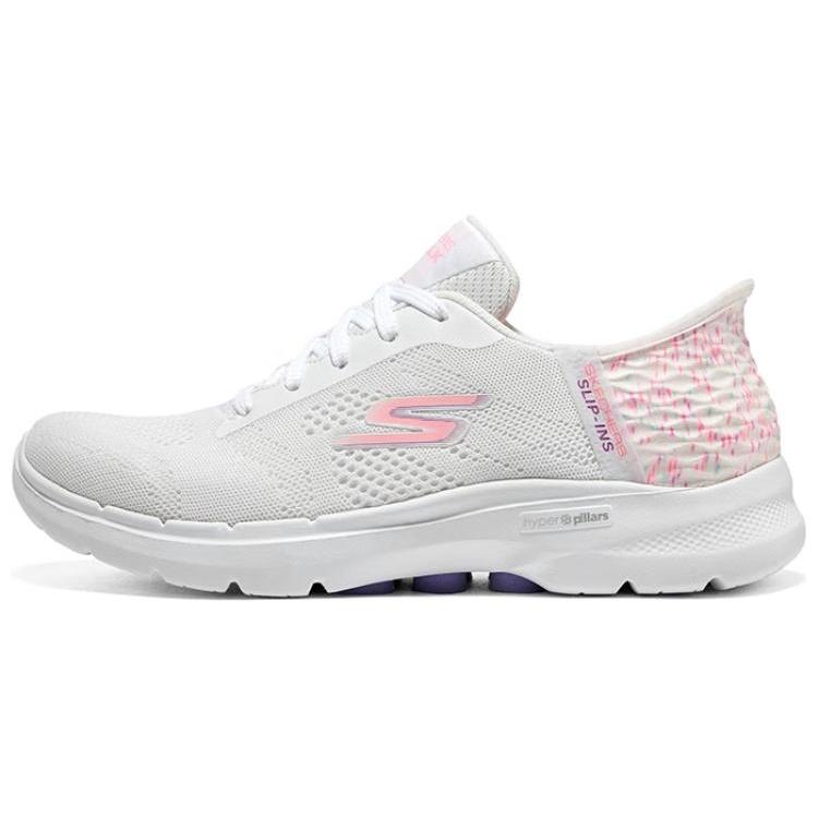 (WMNS) Skechers Go Walk White Pink Women s 124627-WMLT EU 38