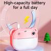 2.0Inch HD Screen Children Digital Camera with Print Paper Mini Instant Print Toys  Birthday Gift