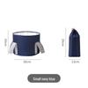 Portable Foldable Insulated Foot Bath Bucket for Adults - High Deep Over Calf Design