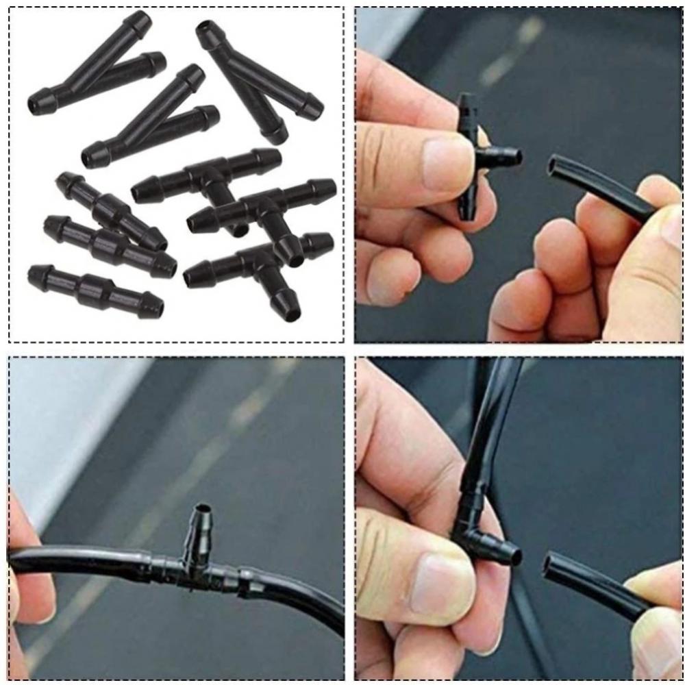 

3/2m Windshield Washer Nozzle Hose Tube Pipe T Y Straight Water Petrol Wiper Washer Nozzle Hose For Front Window Headlight