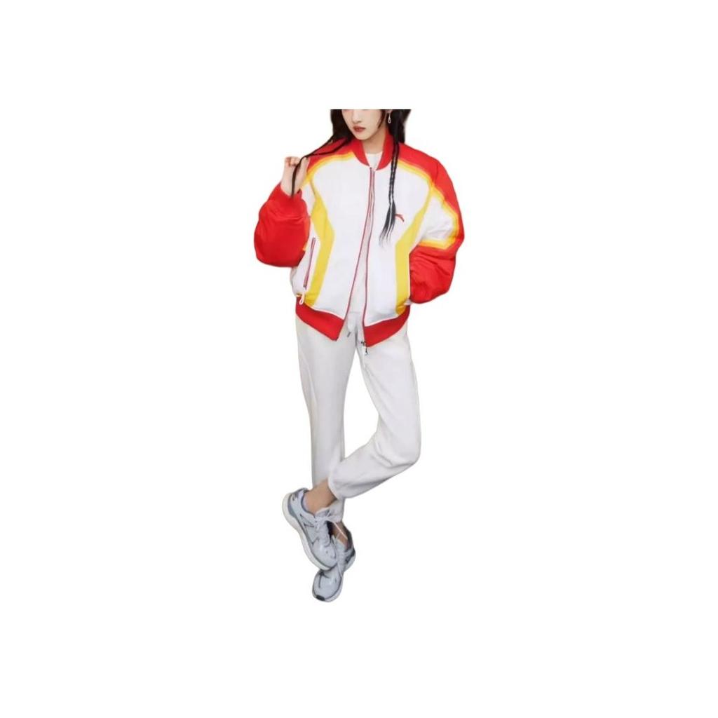 Anta X Chenpeng Collaboration Brand Logo Casual Short Sports Jacket Men Jackets Heat-Red 152418906-1