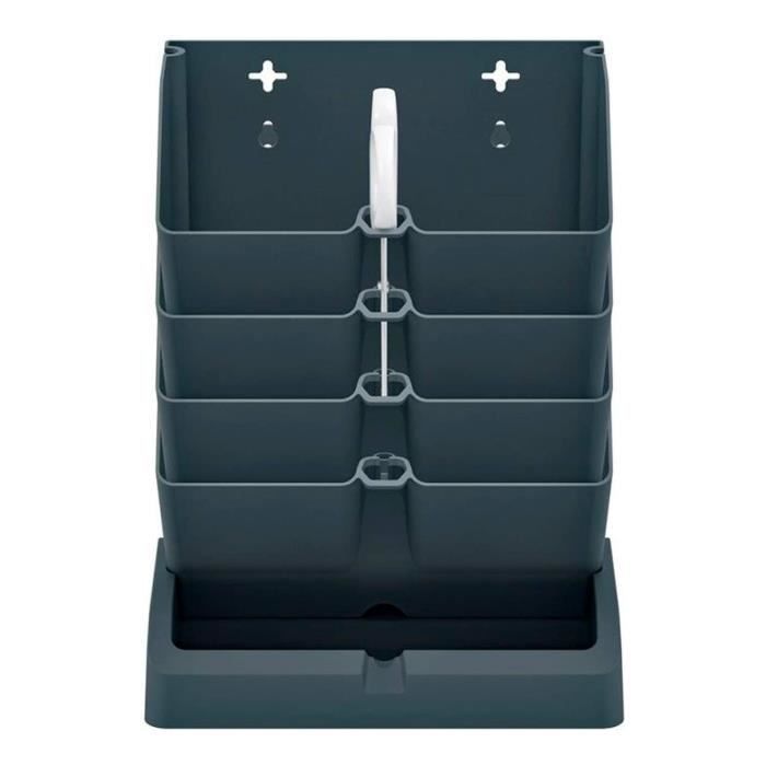 Jardin vertical Mini Cascade anthracite avec Ciseaux pour herbes Prosperplast