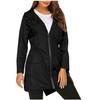Women's Casual Outdoor Lightweight Raincoat Hooded Jacket Windbreaker