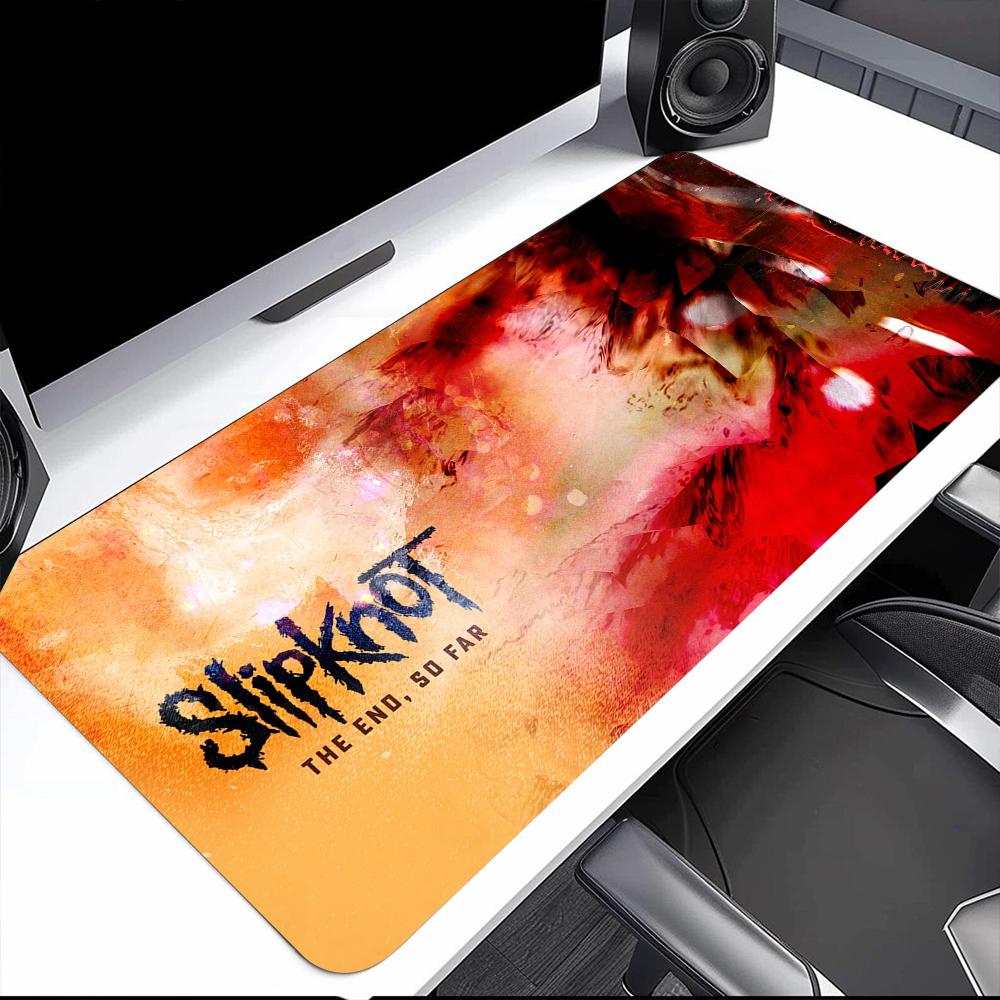 Band S-Slipknot Live at MSG Mouse Pad Large Desk Mat Keyboard Ergonomic Office Rubber PC Non-slip Anti-fray Home Custom