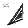 7-inch Aluminum Alloy Metric Imperial Woodworking Triangle Corner Ruler